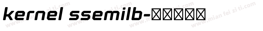 kernel ssemilb字体转换